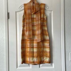 Ann Taylor Stripped Sleeveless Dress Size 2